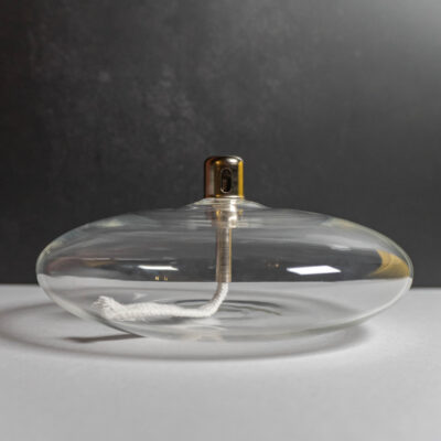 Glass Oil Lamp - NO.3 - SILENCE (The Pebble) - Face