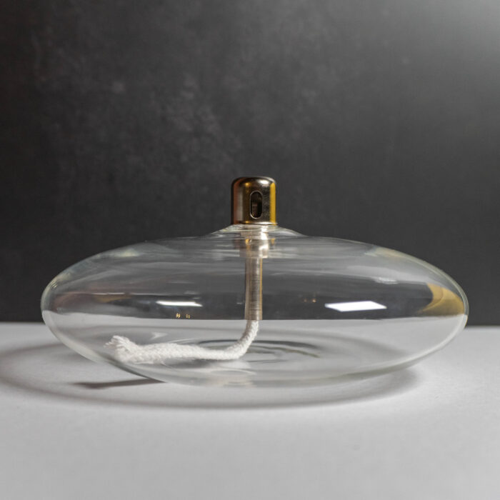 Glass Oil Lamp - NO.3 - SILENCE (The Pebble) - Face